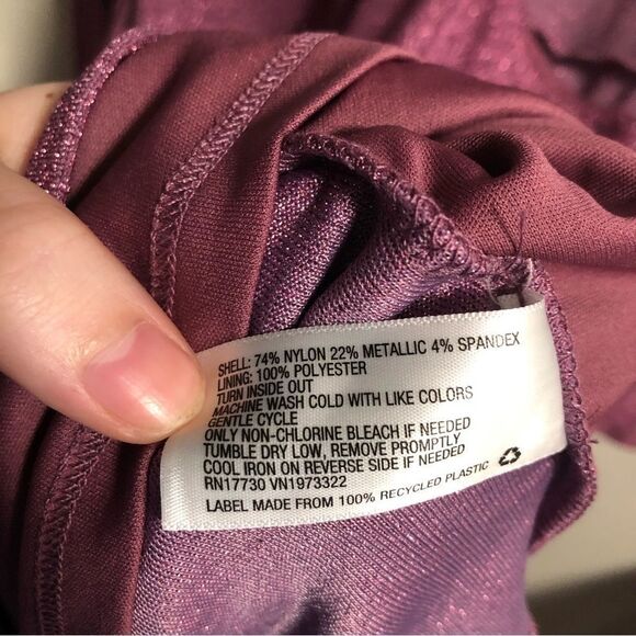 Wild Fable NWOT Pink Shimmer Bodycon Cut Out Lurex Dress MEDIUM - Picture 4 of 5